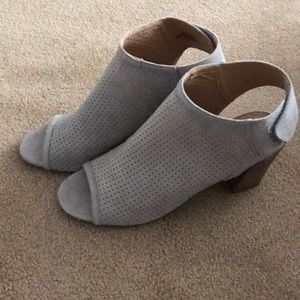 Adam Tucker grey heel booties